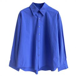 Spring New Simple Solid Colour Shirt Female 